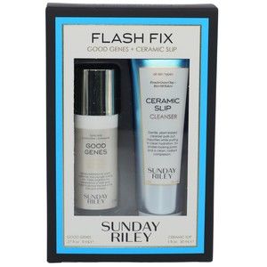 Sunday Riley Flash Fix- Good Genes Lactic Acid Treatment & Ceramic Slip Cleanser